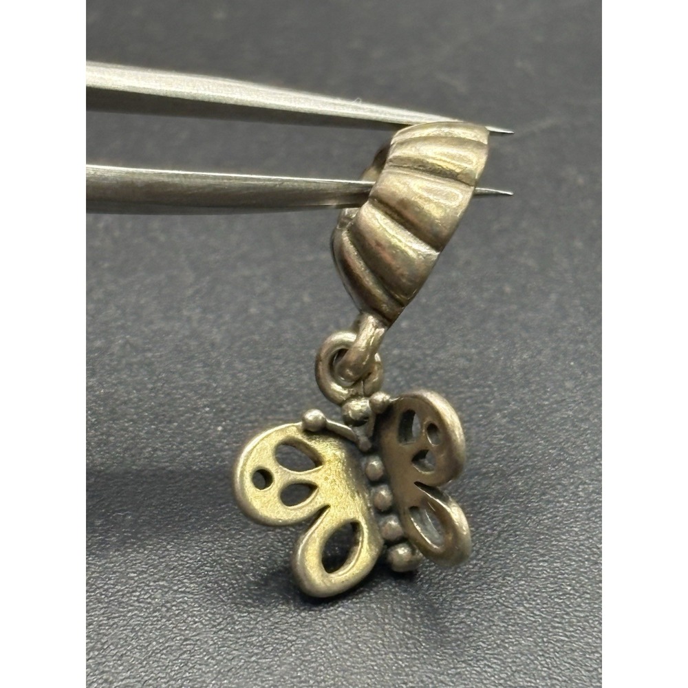 Vintage Sterling Silver Pandora Butterfly "Friends Forever" Dangle Charm F1